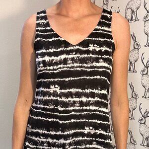 Women's Express Tie Dye Stripe Tank Top SzS